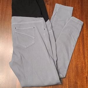 Time and Tru gray maternity jeggings size M (8-10)
